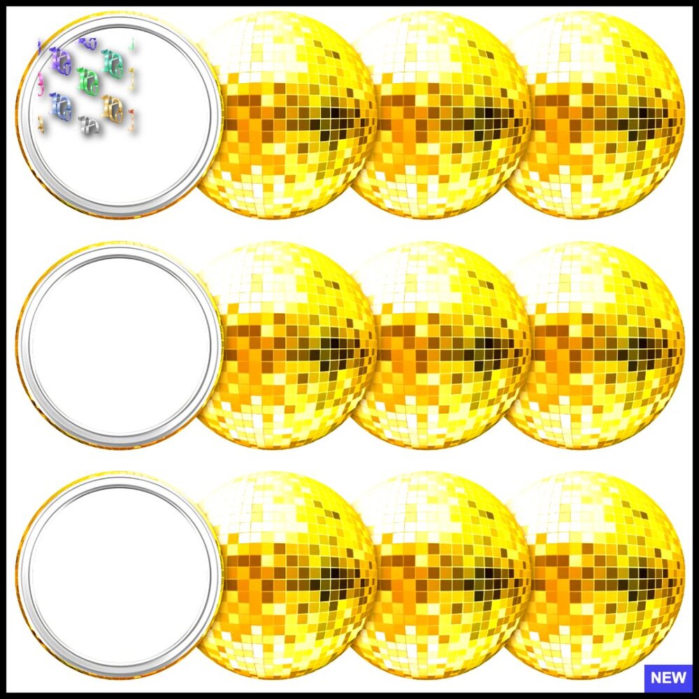 Disco Ball Compact Mirrors Retro Vintage Portable Makeup Travel Purse Mirror